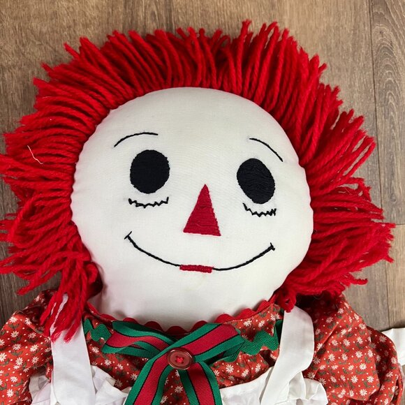 Raggedy Ann Doll Large Handmade Holiday 34" - Picture 2 of 10